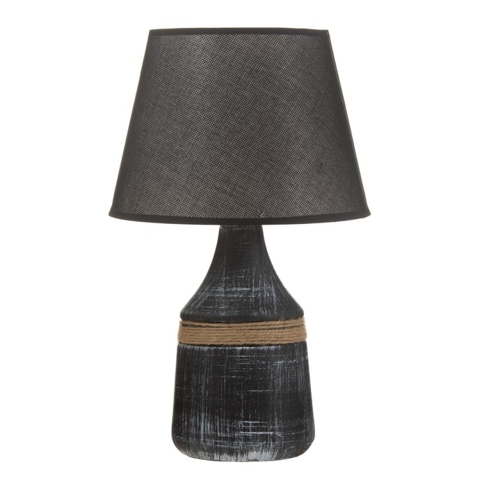 Настольная лампа Настольная лампа "Вейез" 1хE14 черный 22х22х37 см RISALUX