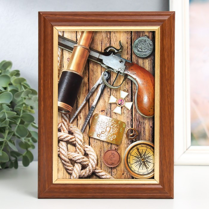 Ключница Ключница "Набор пирата" орех 15х21 см