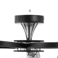 Люстра 6591183/5 E27 40Вт черный-хром 56х56х24 см BayerLux