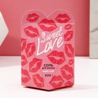 Cоль для ванны Sweet love, 200 г, аромат бабл-гама, ЧИСТОЕ СЧАСТЬЕ