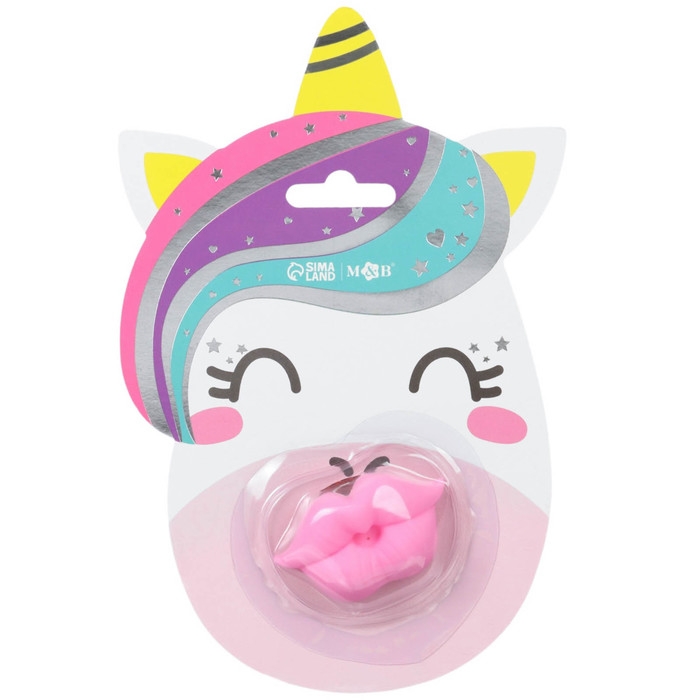 Соска - пустышка силиконовая ортодонтическая «Единорог», от 0 мес., цвет розовый Соска - пустышка силиконовая ортодонтическая «Единорог», от 0 мес., цвет розовый