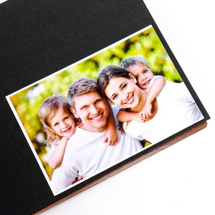 Фотоальбом 30 листов  Фотоальбом 30 листов "Счастье - каждый день" (102 уголка+кольца) 27х19х2 см