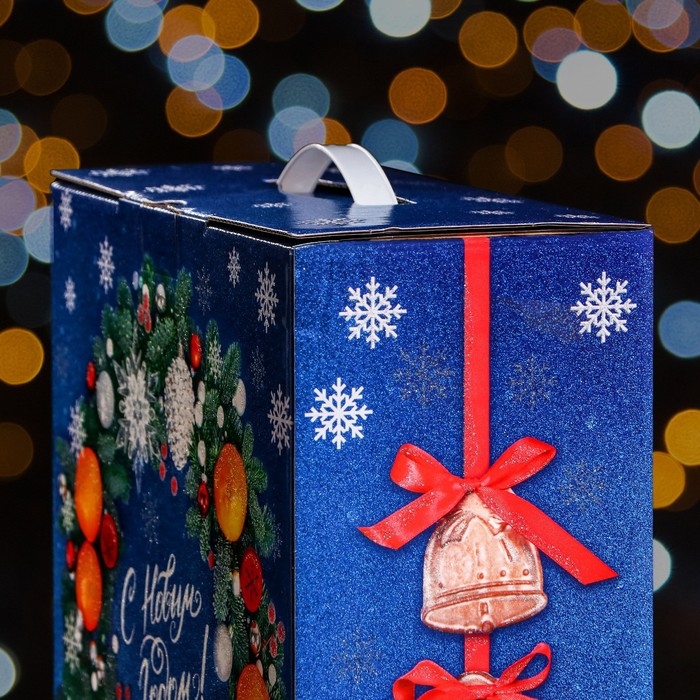 Новый год. Подарочная коробка Новый год. Подарочная коробка "Новогодний декор" , 28,5 х 14 х 33 см.