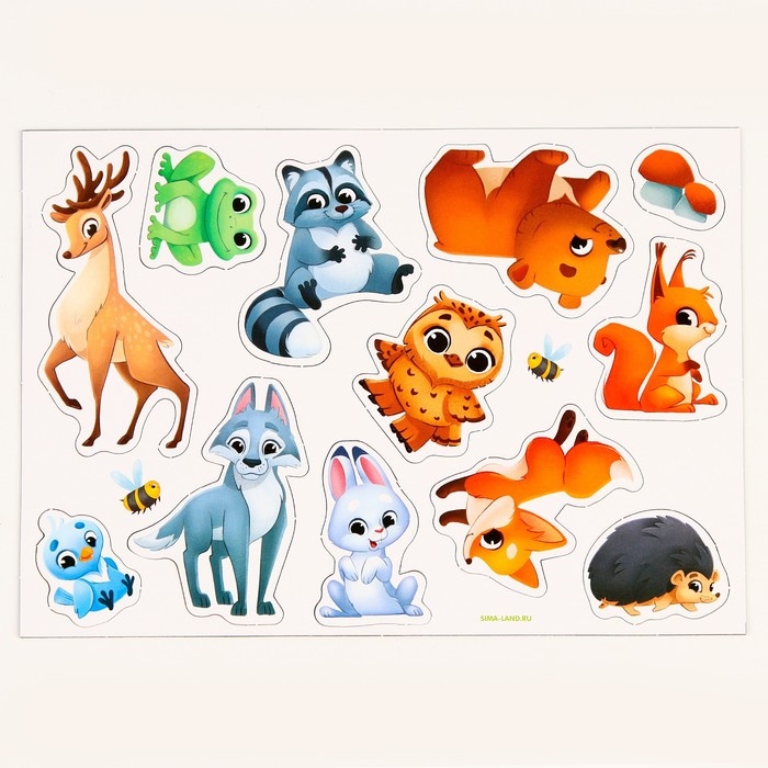 Магнитная игра «Зверюшки леса» Магнитная игра «Зверюшки леса»