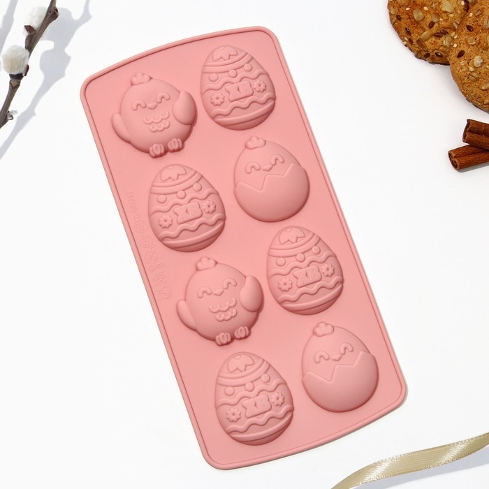 Силиконовая форма для выпечки «Цыплята», 10.6 х 20.7 см. Силиконовая форма для выпечки «Цыплята», 10.6 х 20.7 см.