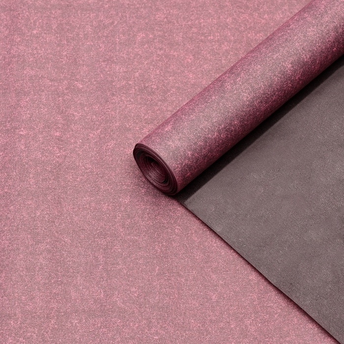 Пергамент флористический  Пергамент флористический "Черно-красный", 0,6 х 10 м,52 г/м2