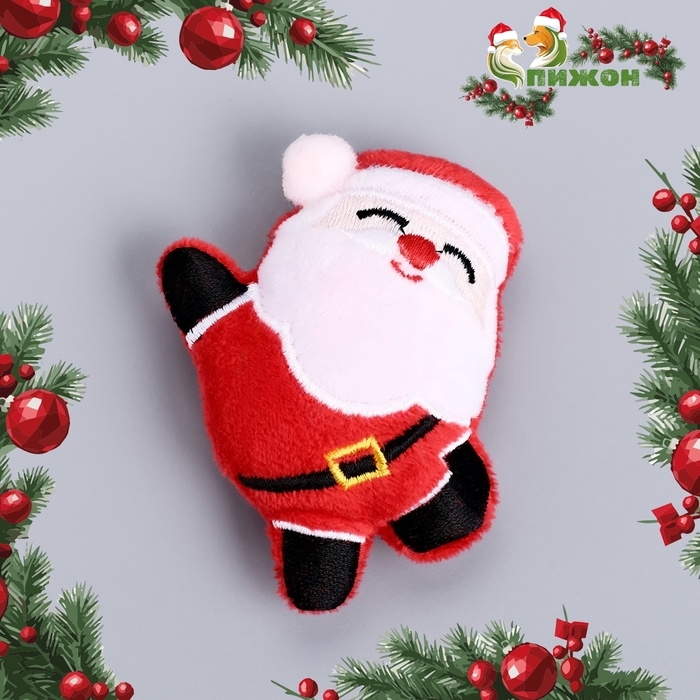 Новый год. Игрушка для кошек с кошачьей мятой  Новый год. Игрушка для кошек с кошачьей мятой "Веселый Дед", 8,5 см