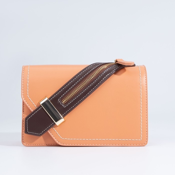 Сумка-мессенджер на магните, цвет персиковый Сумка-мессенджер на магните, цвет персиковый
