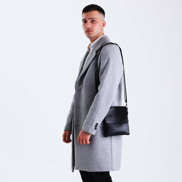 Сумка мужская, цвет чёрный Сумка мужская, цвет чёрный