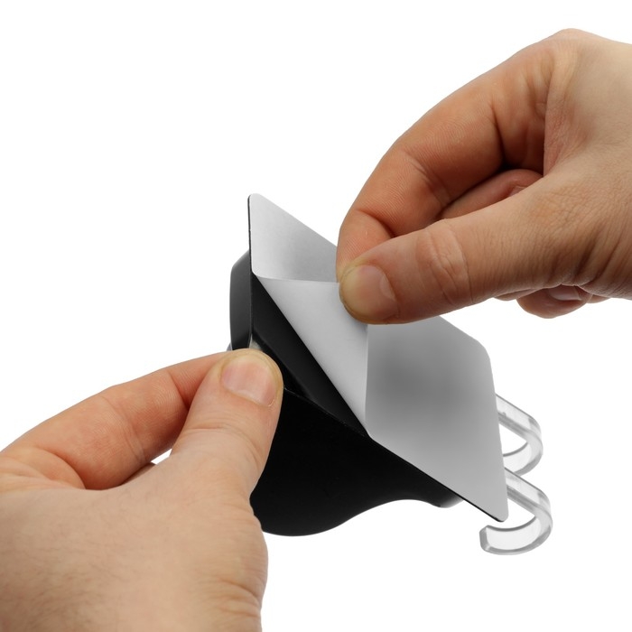 Держатель для душевой лейки ZEIN Z122, самоклеющейся, регулируемый, с крючком, черный Держатель для душевой лейки ZEIN Z122, самоклеющейся, регулируемый, с крючком, черный