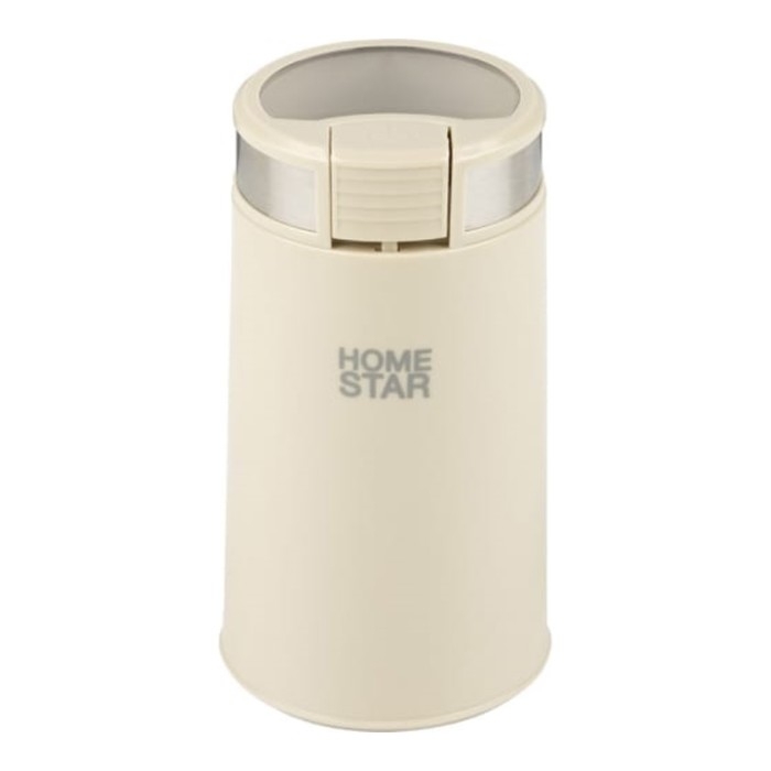 Кофемолка электрическая HomeStar HS-2035, ножевая, 200 Вт, 50 г, бежевая Кофемолка электрическая HomeStar HS-2035, ножевая, 200 Вт, 50 г, бежевая