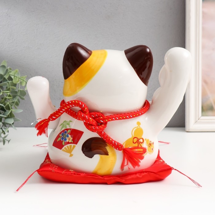 Маятник керамика Маятник керамика "Манэки-нэко как источник благополучия" от батареек 16х23х19,5 см