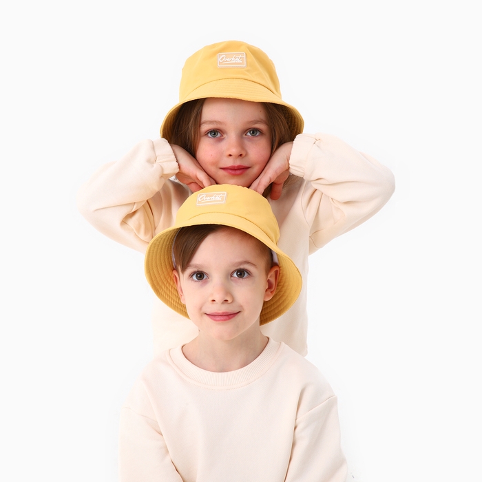 Панама детская для мальчика, цвет светло-жёлтый, р-р 48-50 Панама детская для мальчика, цвет светло-жёлтый, р-р 48-50