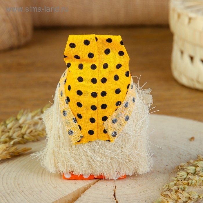 Оберег «Домовой с самоваром», 12 см, микс Оберег «Домовой с самоваром», 12 см, микс