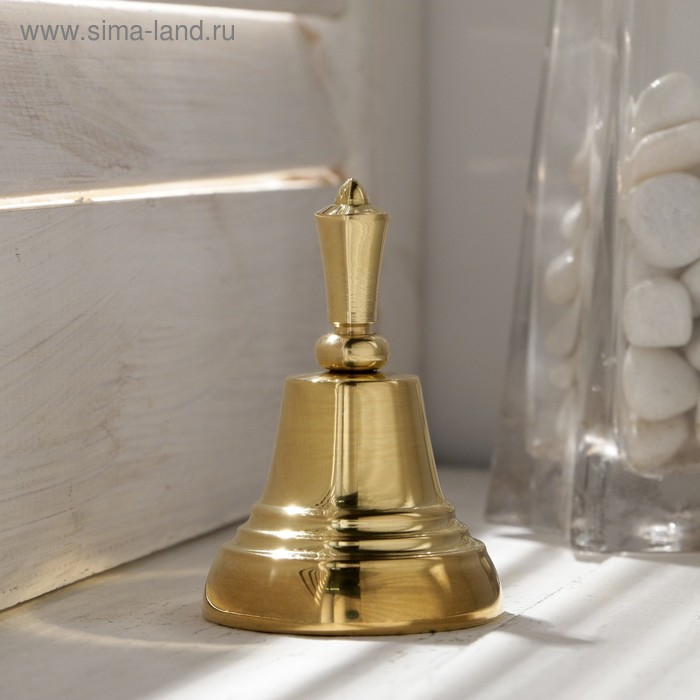 Колокольчик Валдайский  Колокольчик Валдайский "Позвонок №2", полированный, с короткой ручкой, d=35 мм