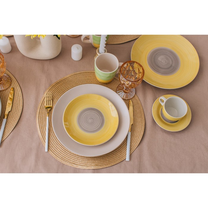 Столовые приборы из нержавеющей стали Magistro &laquo;Версаль&raquo;, 4 предмета, цвет ручек белый