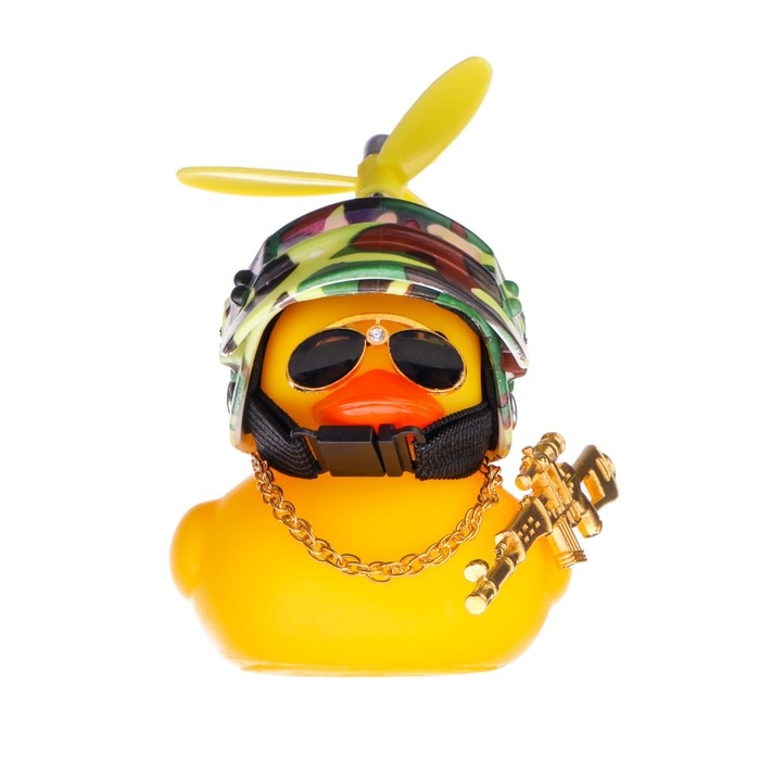 Утка с пропеллером желтая, шлем хакки Утка с пропеллером желтая, шлем хакки
