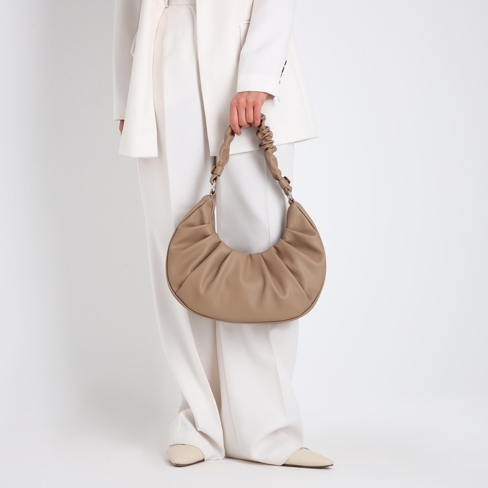 Сумка-багет El Masta на магните, цвет бежевый Сумка-багет El Masta на магните, цвет бежевый