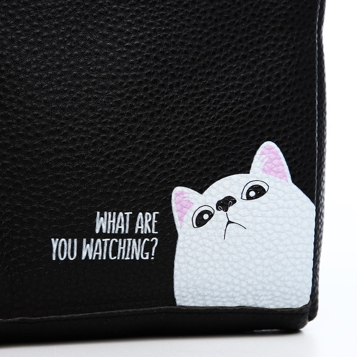 Сумка через плечо NAZAMOK Сумка через плечо NAZAMOK "What are you watching", 18х14х3 см