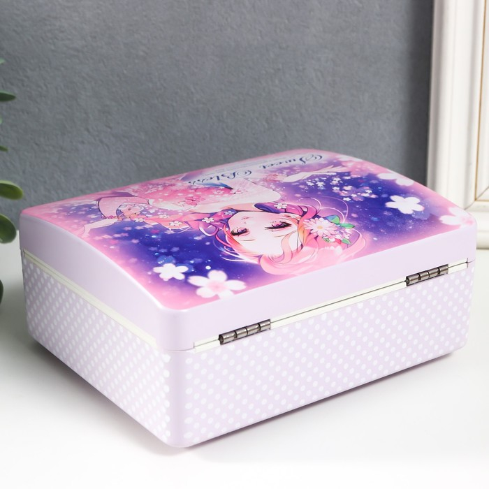 Шкатулка музыкальная механическая Шкатулка музыкальная механическая "Аниме" 15х12х7 см