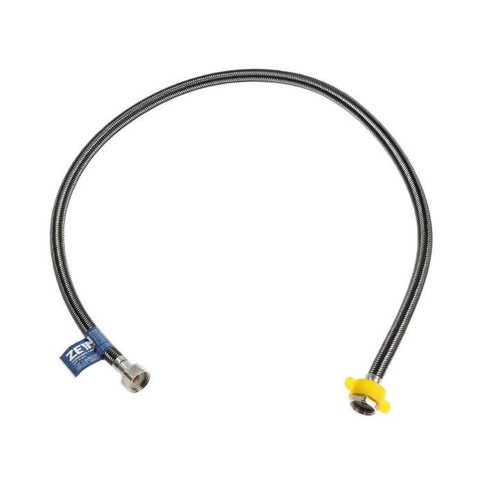 Подводка гибкая для воды ZEIN, фибр-онейлон, 1/2 Подводка гибкая для воды ZEIN, фибр-онейлон, 1/2", гайка-гайка, 100 см, черная