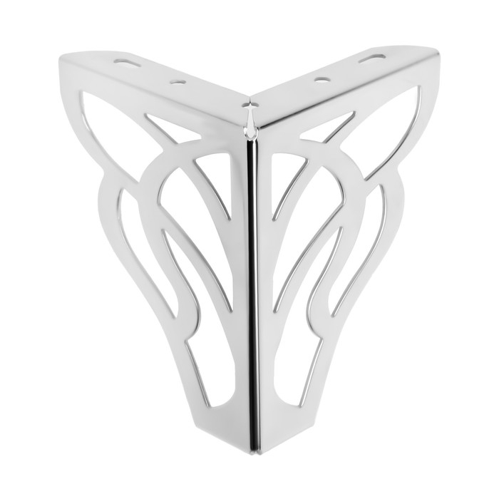 Опора мебельная CAPPIO резная OP02, h=130 мм.10*10мм, цвет хром Опора мебельная CAPPIO резная OP02, h=130 мм.10*10мм, цвет хром