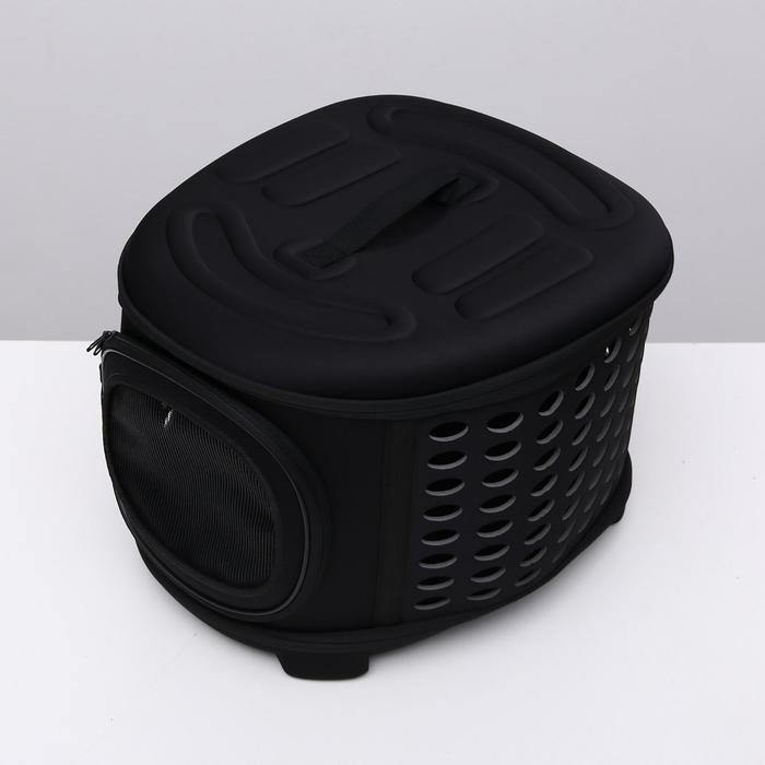 Складная сумка-переноска большая, материал EVA, 42,5 х 37,5 х 29,5 см, черная Складная сумка-переноска большая, материал EVA, 42,5 х 37,5 х 29,5 см, черная