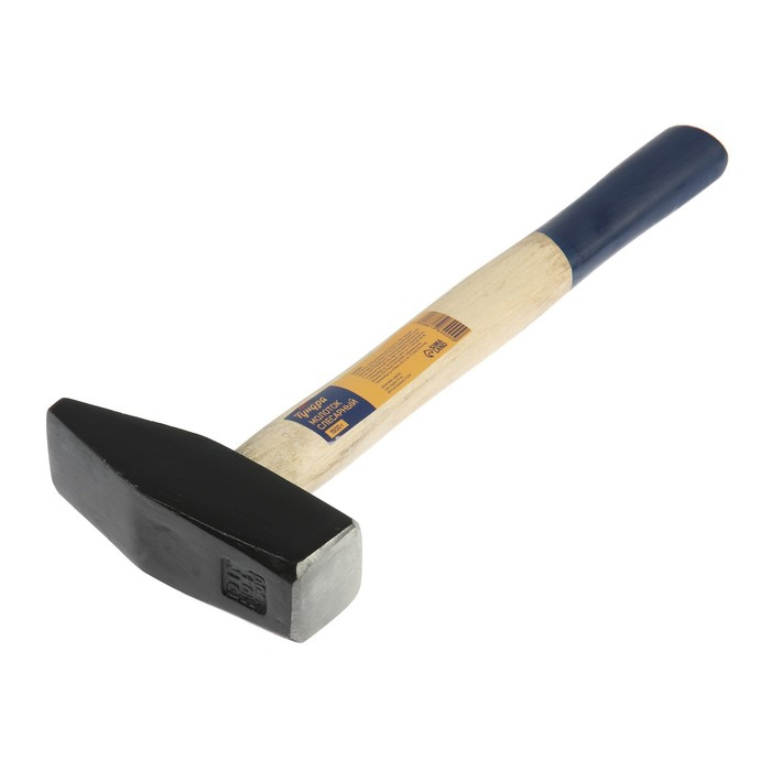 Молоток слесарный ТУНДРА, квадратный боек, деревянная рукоятка, 1500 г Молоток слесарный ТУНДРА, квадратный боек, деревянная рукоятка, 1500 г