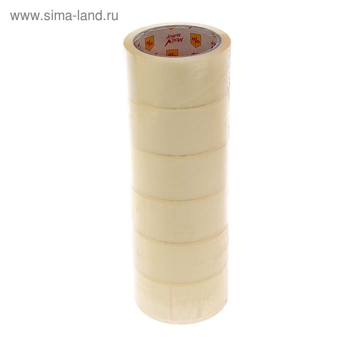 Клейкая лента Клейкая лента "Мой выбор", прозрачная, 48 мм х 66 м, 35 мкм