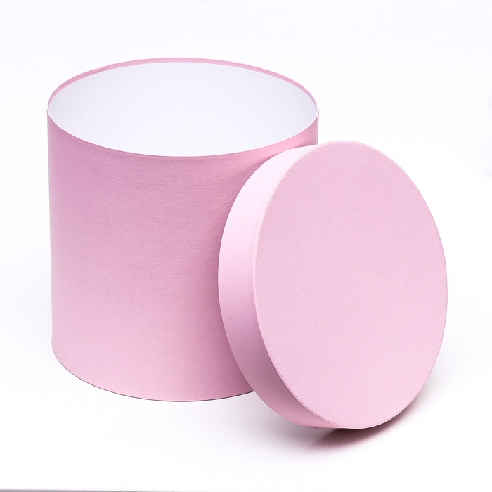 Шляпная коробка нежно розовая, 23 х 23 см Шляпная коробка нежно розовая, 23 х 23 см