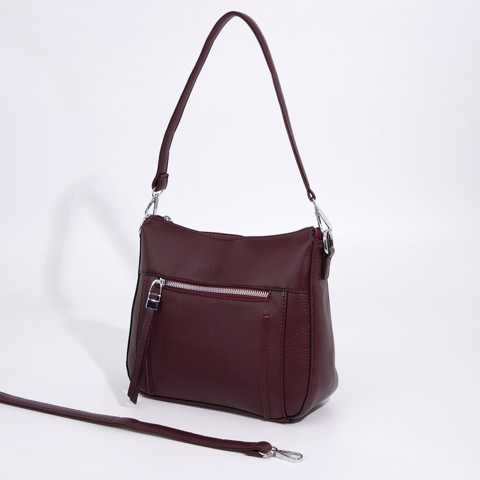 Сумка кросс-боди на молнии, цвет бордовый Сумка кросс-боди на молнии, цвет бордовый