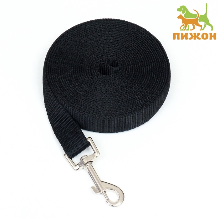 Поводок 5 м х 2 см, черный Поводок 5 м х 2 см, черный
