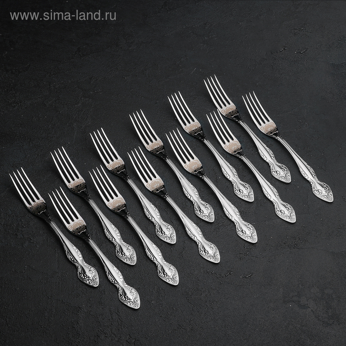 Набор столовых приборов «Славянка», 36 предметов, декоративная коробка Набор столовых приборов «Славянка», 36 предметов, декоративная коробка