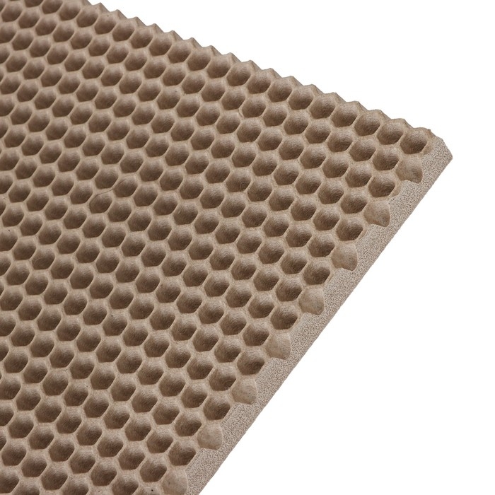 Коврик eva универсальный Grand Caratt, Соты 140 х 66 см, бежевый Коврик eva универсальный Grand Caratt, Соты 140 х 66 см, бежевый