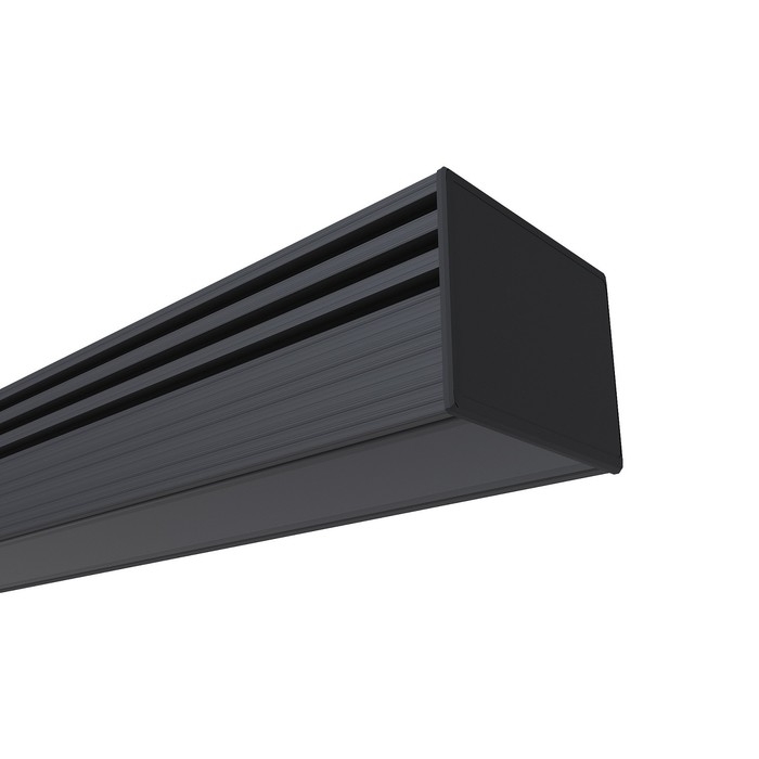 Алюминиевый профиль Apeyron, 16х12 мм, накладной, 2 м, черный рассеиватель, аксессуары Алюминиевый профиль Apeyron, 16х12 мм, накладной, 2 м, черный рассеиватель, аксессуары