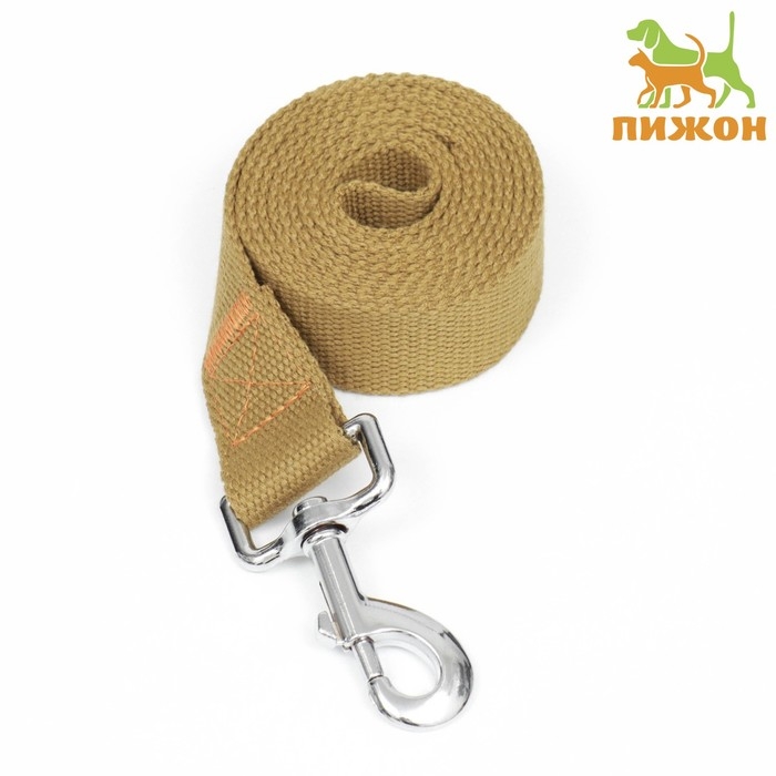 Поводок брезентовый, 1,6 м х 3 см, песочный Поводок брезентовый, 1,6 м х 3 см, песочный