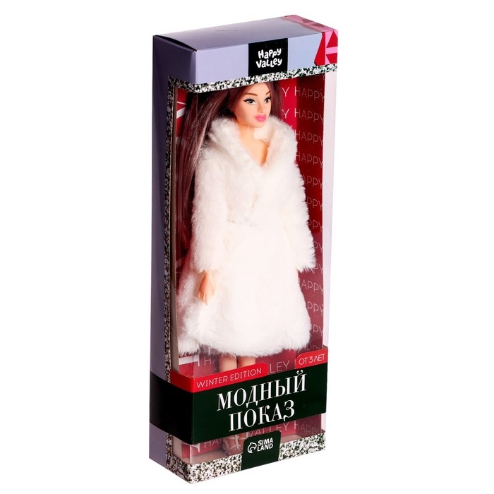 Кукла модель шарнирная «Модный показ» winter edition Кукла модель шарнирная «Модный показ» winter edition
