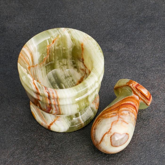 Набор ступка с пестиком, 6,3 см, оникс, МИКС Набор ступка с пестиком, 6,3 см, оникс, МИКС