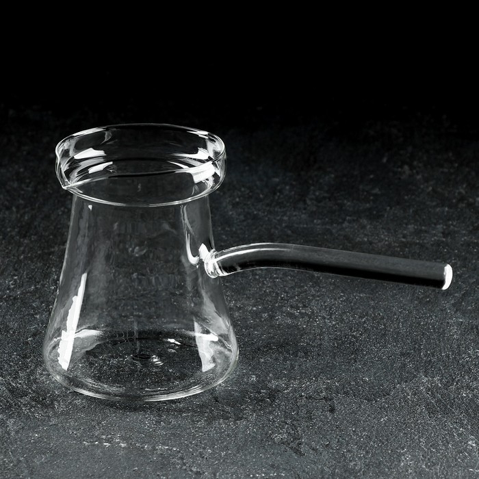 Турка стеклянная Magistro «Арабика», 400 мл, 19×8,5×10 см Турка стеклянная Magistro «Арабика», 400 мл, 19×8,5×10 см