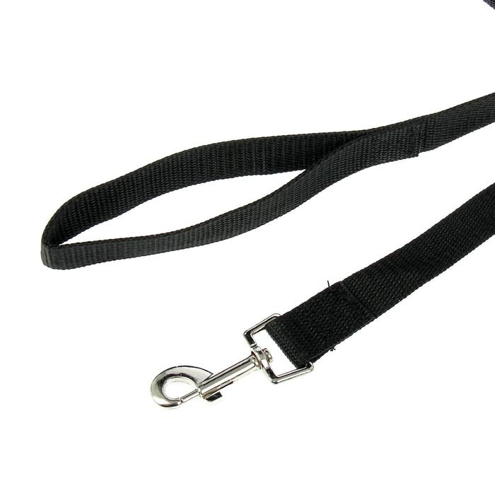 Поводок 7 м х 2,5 см, чёрный с красным Поводок 7 м х 2,5 см, чёрный с красным