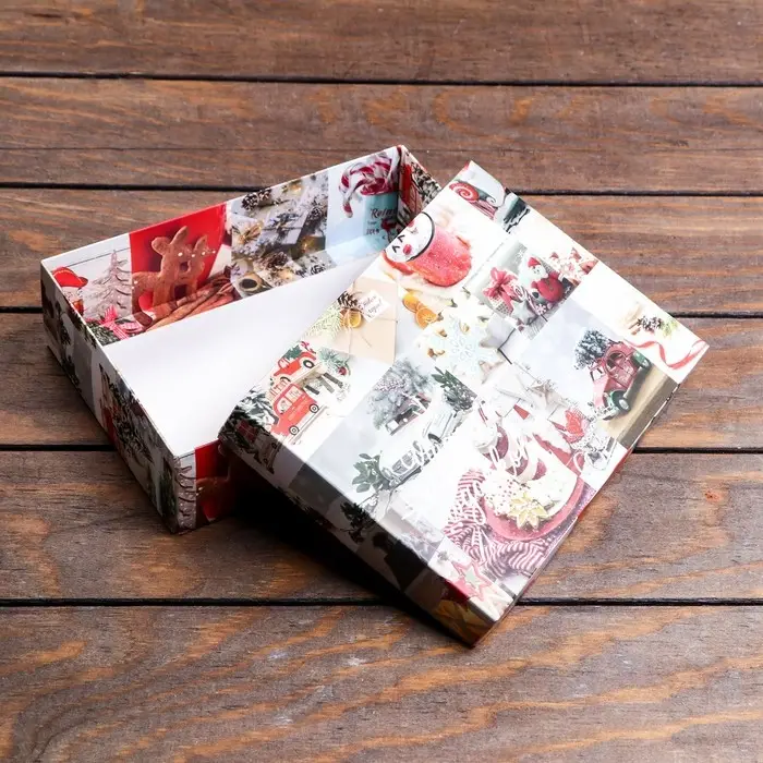 Коробка подарочная новогодняя складная, «Вперед за мечтой», 21×15×5.7 см Коробка подарочная новогодняя складная, «Вперед за мечтой», 21×15×5.7 см