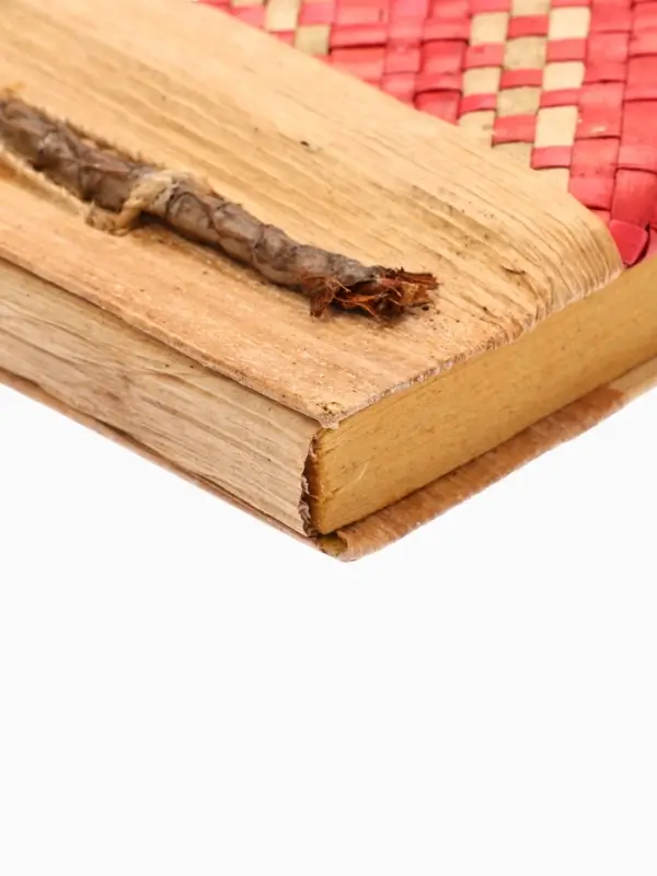 Записная книжка плетёная, 48 листов, 17×22×2 см, бежево-розовая Записная книжка плетёная, 48 листов, 17×22×2 см, бежево-розовая