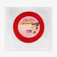 Лента капроновая &laquo;Снежинки&raquo;, 40 мм, 23&plusmn;1 м, красная