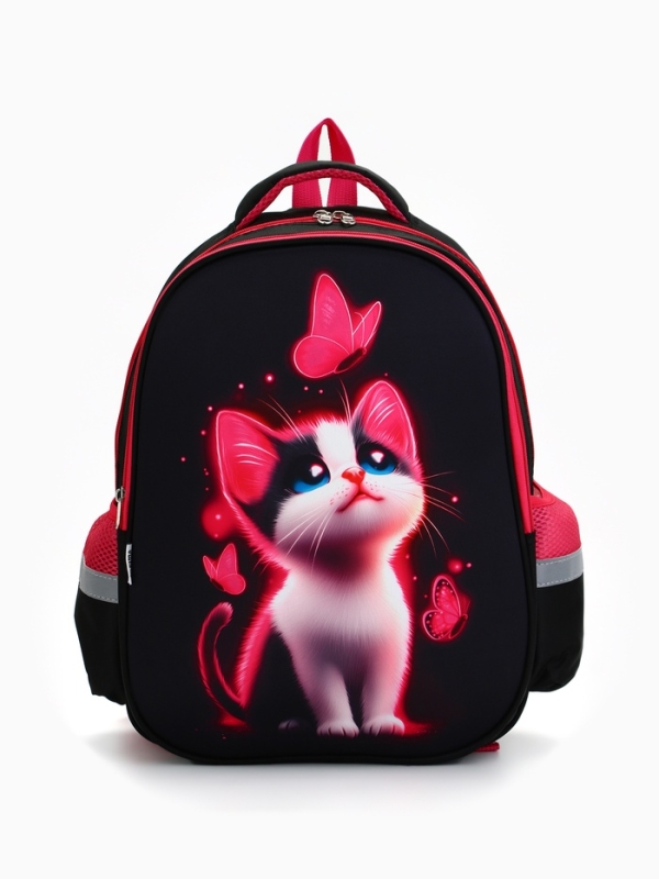 Рюкзак каркасный ArtFox STUDY, 39х30х14 см, унив  Рюкзак каркасный ArtFox STUDY, 39х30х14 см, унив "Котик"