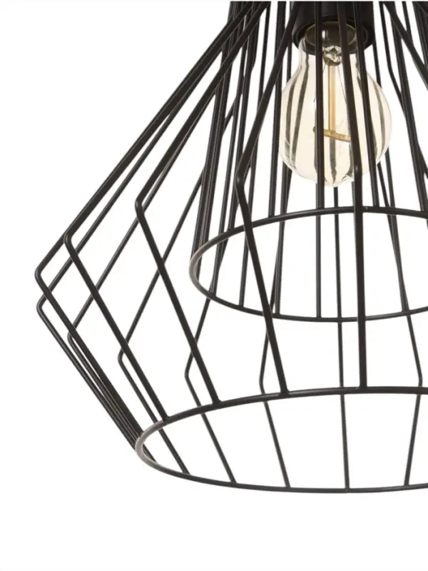 Светильник потолочный BayerLux &laquo;Крит&raquo;, 1&times;40 Вт, Е27, черный/коричневый, 30&times;30&times;42(142)см