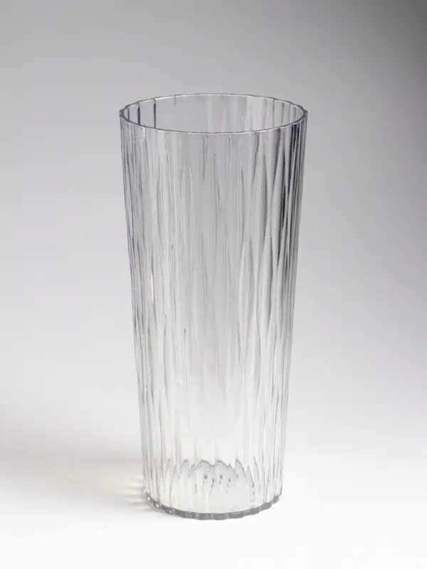 Ваза для цветов &laquo;Венера&raquo;, геометрия, 25.5&times;11.5 см, пластик, прозрачная