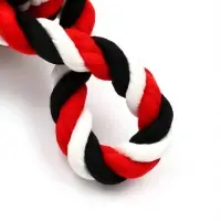 Игрушка для больших собак, канатная "Мяч с ручками", до 130 г, мяч 22 см