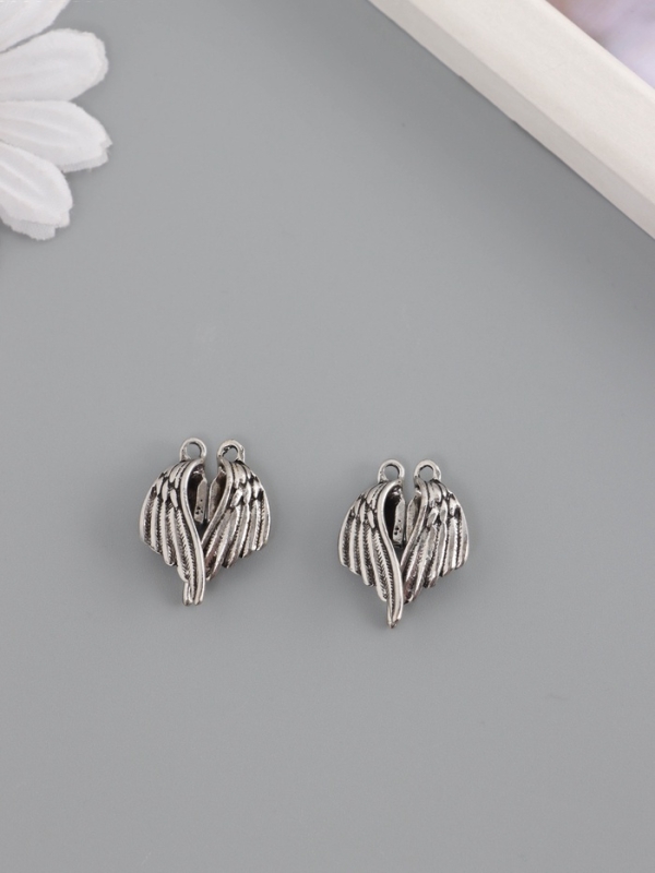 Замок магнитный металл Замок магнитный металл "Крылья" набор 2 шт серебряный 2,6х1,9 см