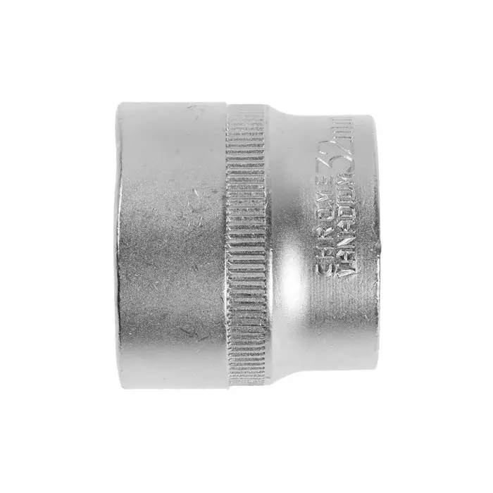 Головка торцевая шестигранная ТУНДРА, под квадрат 1/2", 32 мм, CrV