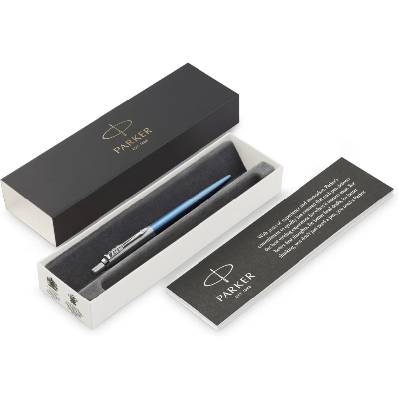 Ручка шариковая  PARKER Jotter Waterloo Blue CT синий 1953191 Франция